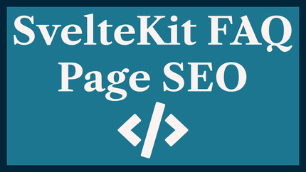 SvelteKit FAQ Page SEO: add JSON-LD Schema